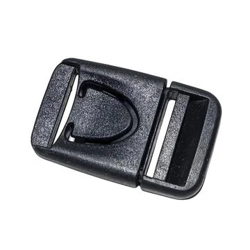 Black Plastic Side Release Buckle for Straps 스톡 사진