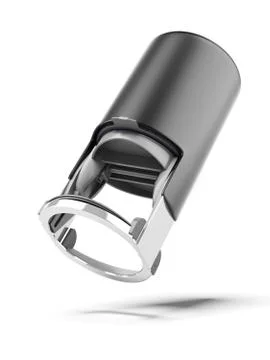 Black plastic stamp Stock Illustration
