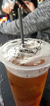 A Black Plastic Straw Stock Photos