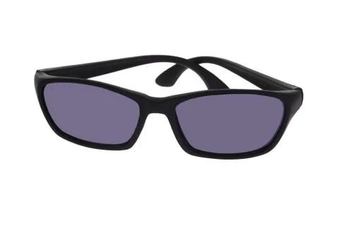 Black plastic toy spectacles Stock Photos