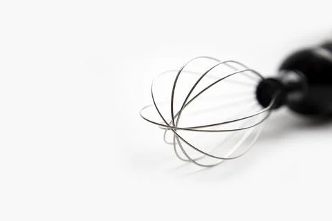 Black plastick electrical blander with accessory set isolated on the white Stock Photos