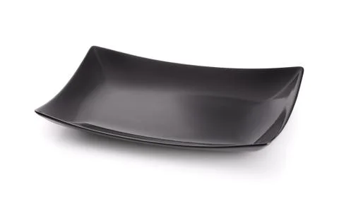Black plate Foto stock