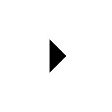 Black play button icon isolated on a transparent background Stock Illustration
