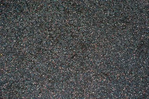 Black playground soft rubber surface Foto stock