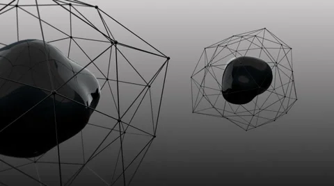 Black Plexus Cell Stock Footage 65792292