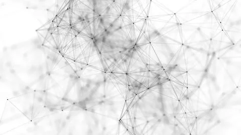 Black plexus on a white background. Stock Illustration