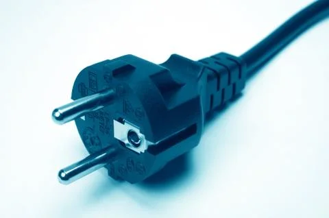 Black plug Foto stock