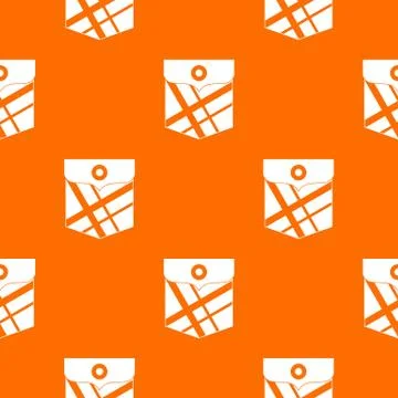 Black pocket patch pattern seamless Illustrazione stock