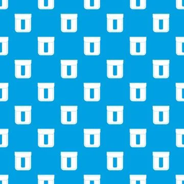 Black pocket pattern seamless blue Illustrazione stock