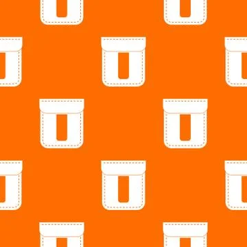 Black pocket pattern seamless Illustrazione stock