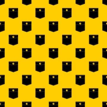 Black pocket symbol pattern vector Stock Illustration