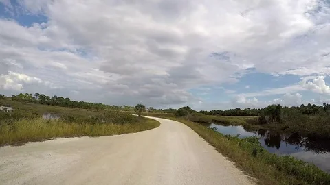 Black Point Wildlife Drive Time Lapse. Stock-Footage 71640974