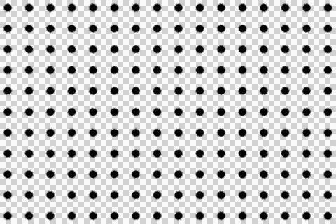 Black polka dot pattern on white background. Seamless geometric grid. Stock Illustration