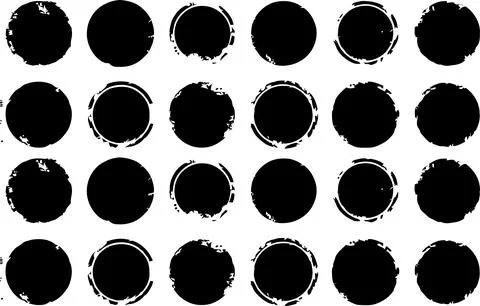 Black Polka Dot Seamless Pattern Background Vector Design Illustrazione stock