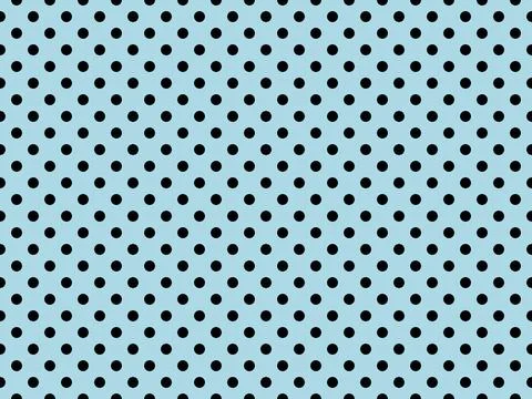 Black polka dots over light blue background 스톡 사진