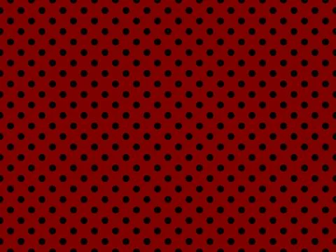 Black polka dots over maroon background Stock Illustration
