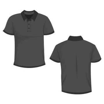 Black polo Illustrazione stock