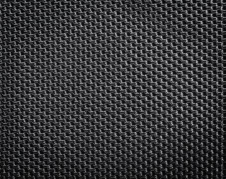 Black polyester texture Stock Photos