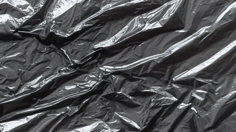 Black Polyethylene Looped Overlay/Background Stock Footage 252187978