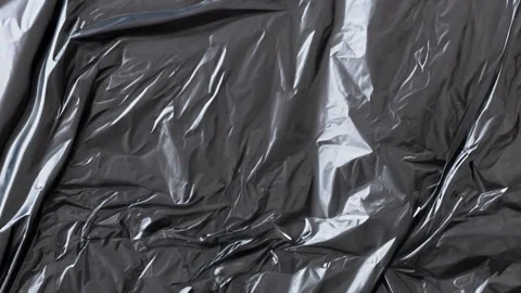 Black Polyethylene Looped Overlay/Background Stock Footage 252187981