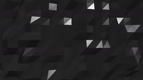Black polygonal 3d background Stock Footage 65253766