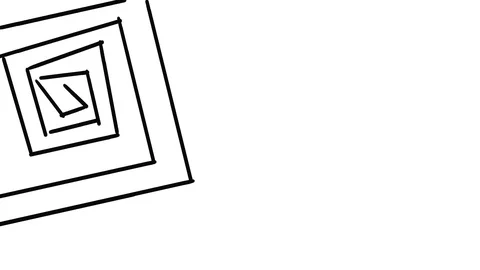 Black polyline animation on a white background Video stock 116668834