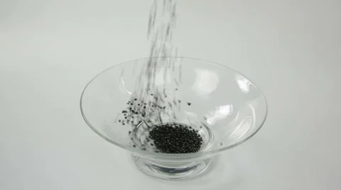 Black Polymer Grain Stock Footage 68837928