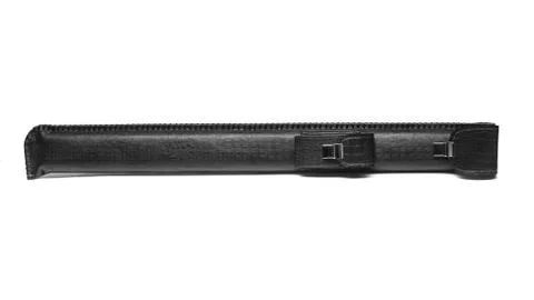 Black Pool Cue Case isolated on white Stock Photos