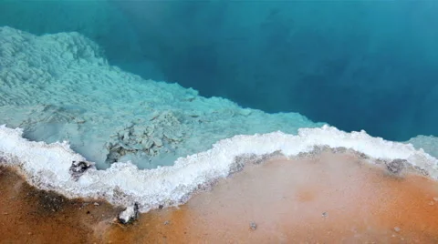 Black Pool Geyser 1 Stock Footage 883524