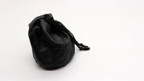 Black pouch isolated Stock Photos