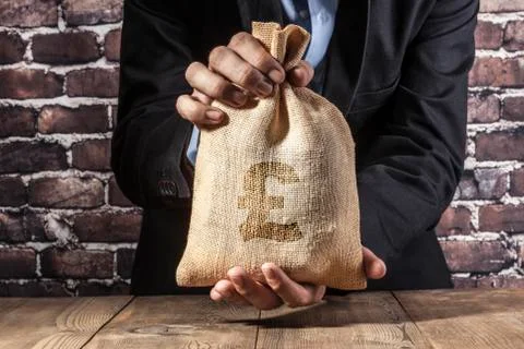 Black Pound Bag Stock Photos