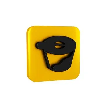 Black Pour over coffee maker icon isolated on transparent background Ilustração Stock
