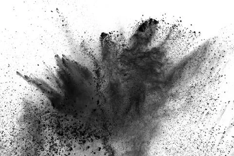 Black powder explosion. Stock Photos
