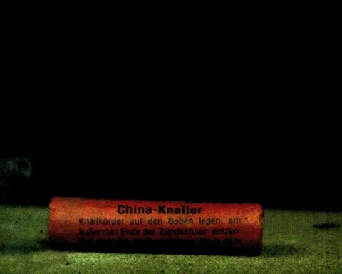 Black Powder Firecrackers explosion. Ultra slow motion hispeed 10000fps Video stock 93107432