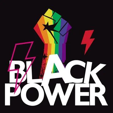 Black power Illustrazione stock