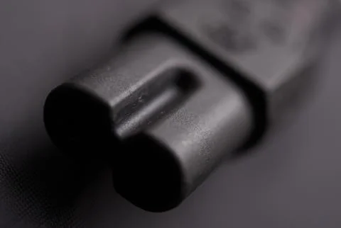 Black power plug Stock Photos
