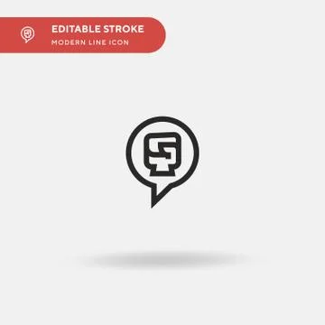 Black Power Simple vector icon. Illustration symbol design template for web m Stock Illustration