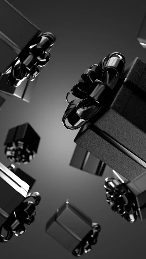 Black presents ,looping background Stock Footage 293509507