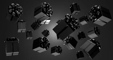 Black presents ,looping background Stock Footage 293509987