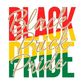 Black Pride Bold Typography Pan African Design Illustrazione stock