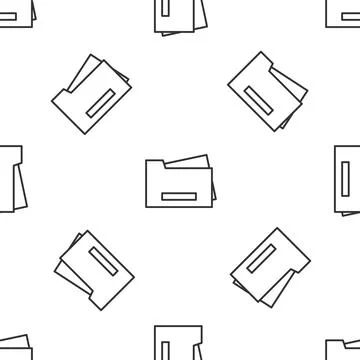 Black Printer icon isolated on white background. Yellow square button. Vector 스톡 일러스트