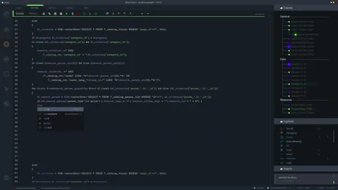 Black Programming Interface For Coding Stock Footage 243655738