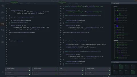 Black Programming Interface For Coding Stock Footage 243655927