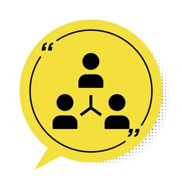 Black Project team base icon isolated on white background. Business analysis and 스톡 일러스트