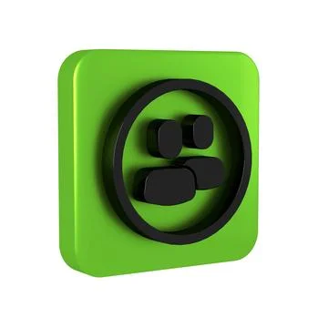 Black Project team base icon isolated on transparent background. Business a.. 스톡 일러스트