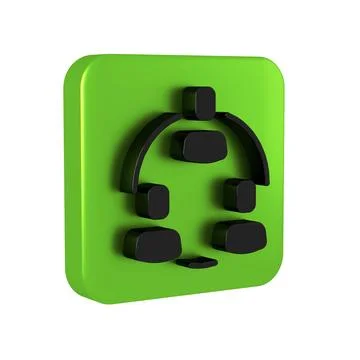 Black Project team base icon isolated on transparent background. Business a.. Stock Illustration