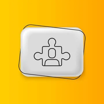 Black Project team base icon isolated on yellow background. Business analys.. Stock Illustration