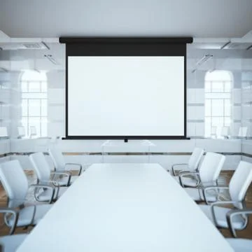 Black projector screen. 3d rendering Stock Illustration