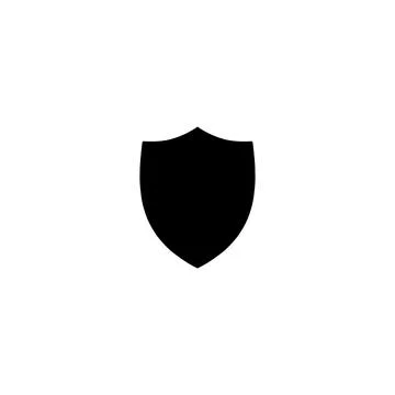 Black Protection solid icon vector Stock Illustration