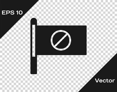Black Protest icon isolated on transparent background. Meeting, protester, pi Stock Illustration